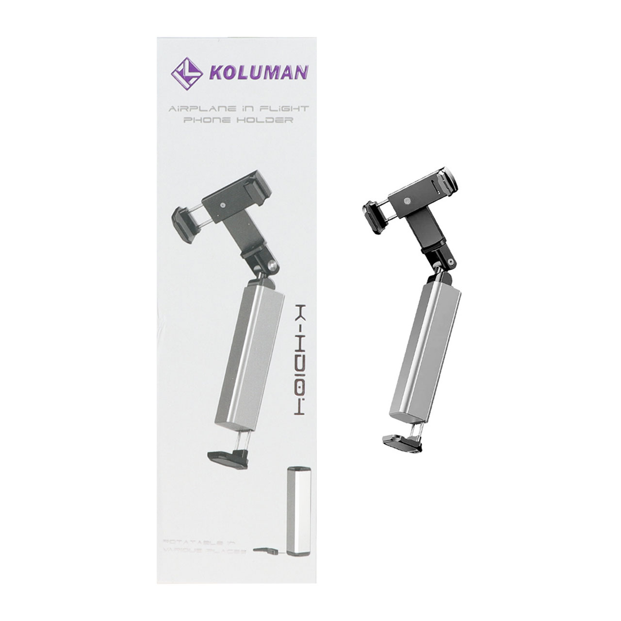 هولدر گوشی موبایل پایه دار Koluman مدل K-HD104 - نقره ای